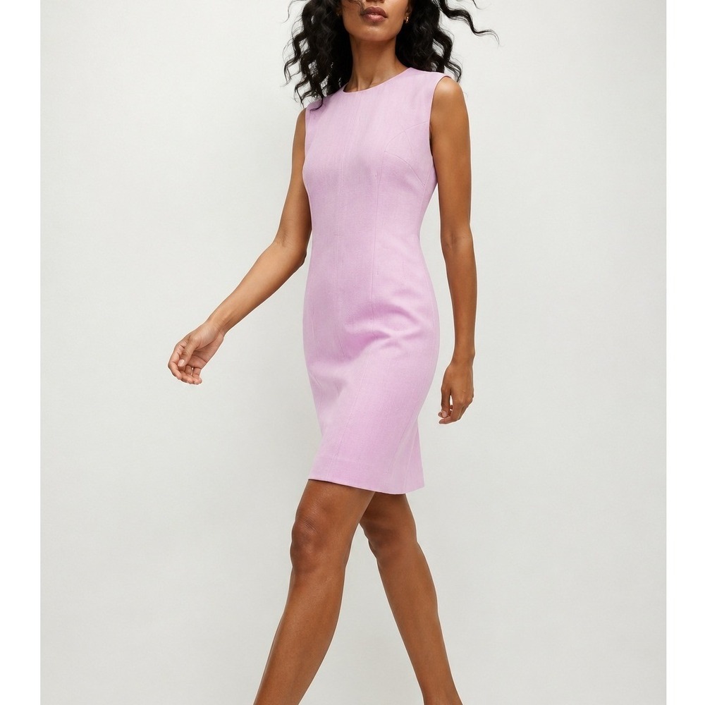 Veronica Beard Rosedale Dress Barely Orchid Pink Purple Sheath US 6 NEW Career